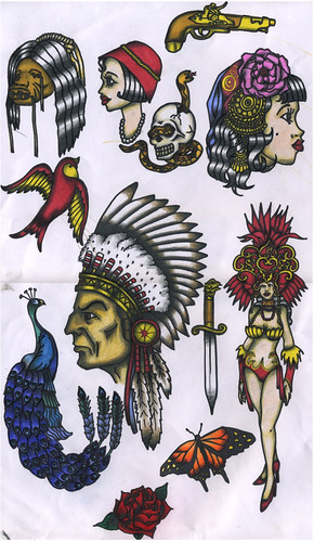 traditional tattoo flash. Ist attempt at traditional tattoo flash. You know me, I#39;m crazy about tattoos, Have you heard about tribal tattoo designs?