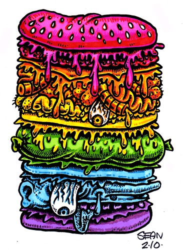Mega Burger Rainbow