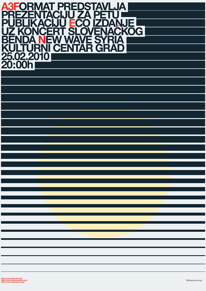 Exhibition poster design by: Stefan Unković - Belgrade
