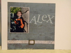 6x6 Scrapbook Page - Alex