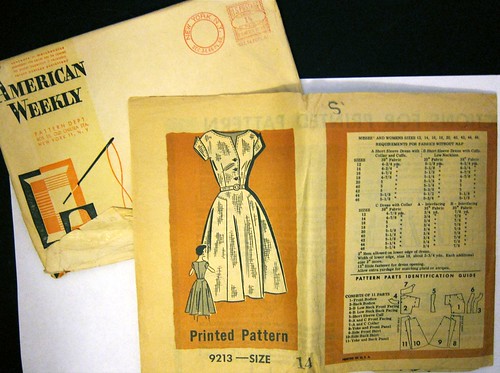 Vintage Mail Order Printed Pattern 9213 Dress