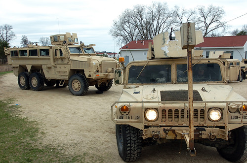 Wisconsin Guard rolls out on a convoy training mission in preperation for another deployment to Iraq by The National Guard.