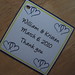 Double Hearts Navy Blue & Yellow Wedding favor tags <a style="margin-left:10px; font-size:0.8em;" href="http://www.flickr.com/photos/37714476@N03/4027298938/" target="_blank">@flickr</a>