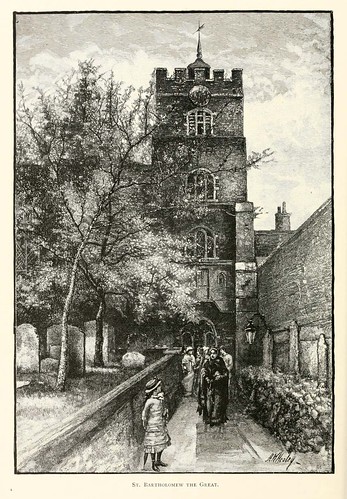 026-San Bartolomeo el Grande- London pictures drawn with pen and pencil 1890-Richard Lovett