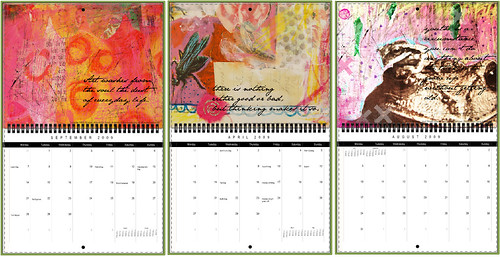 Some of the Calendar 2010 pages (Copyright Hanna Andersson)