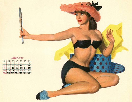 Pin Up 1950. 1950 Pin Up Calendar