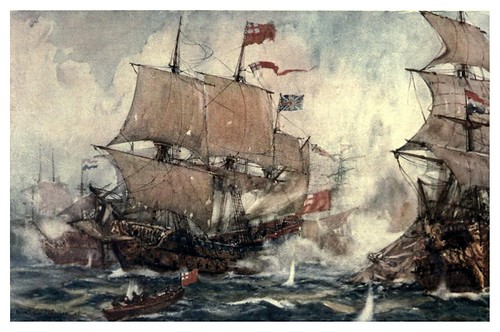 009-La batalla de la bahia de Sole en 1672-The Royal Navy (1907)- Norman L. Wilkinson