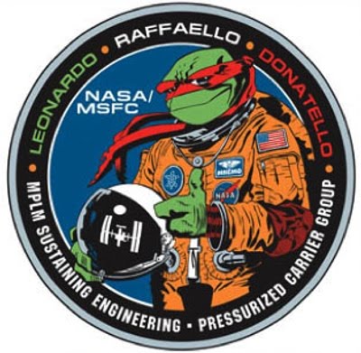 "Multi-Purpose Logistics Model of the International Space Station" Mission Patch .. designed by A.C. Farley  (( 199x )) [[ Courtesy of Unique Scoop , thanks to Nick ]] 