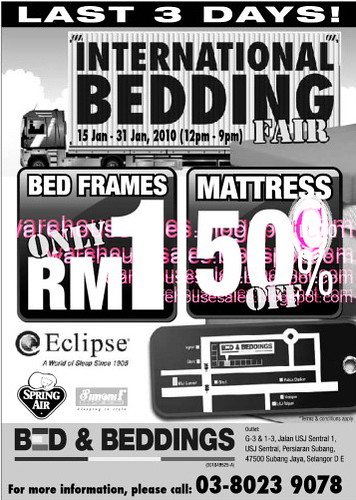 15 - 31 Jan: Bed & Beddings International Bedding Fair