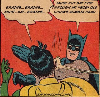 Holy Zombie-Head-Fisting, Batman!