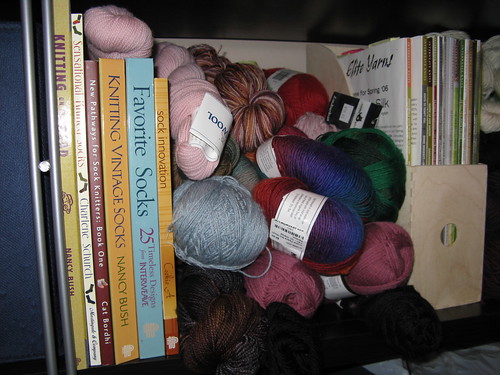 Sock yarn storage