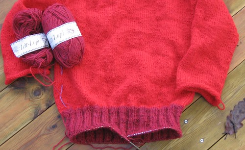 Framdrift rød genser