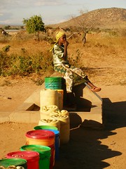 Punto de agua en M'angola