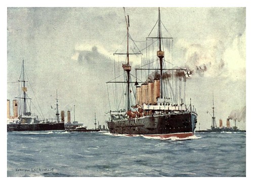 016- Cruceros de maniobras-The Royal Navy (1907)- Norman L. Wilkinson
