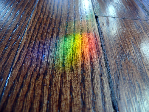 Prism on a Hardwood Floor