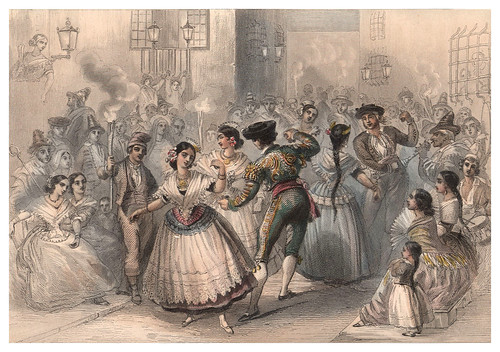 001-Alicante-Fiesta parroquial-Voyage pittoresque en Espagne et en Portugal 1852- Emile Bégin