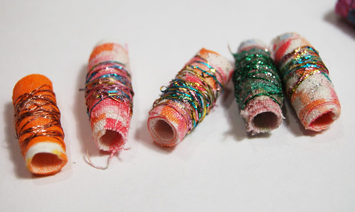My fabric beads