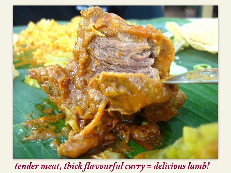 The lamb at Restoran Purnama Cahaya