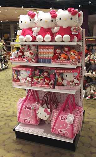 Hello Kitty Store In Las Vegas. Hello Kitty display in the