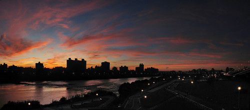 永和夕影全景 Sunset panorama of Yuong Ho City