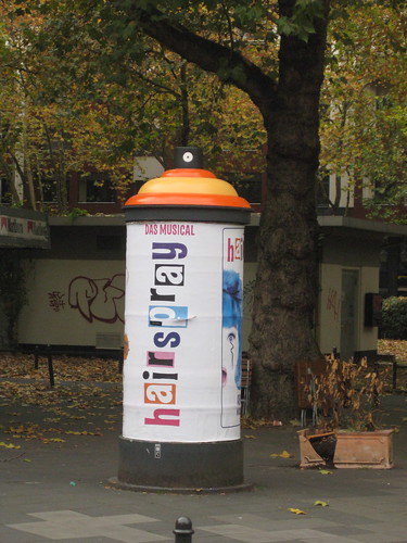 Advertisment for the Musical Hairspray in Koeln (cologne)