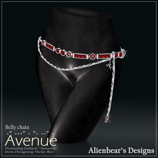Avenue bellychain red