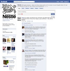Nestl? censoring comment on FaceBook