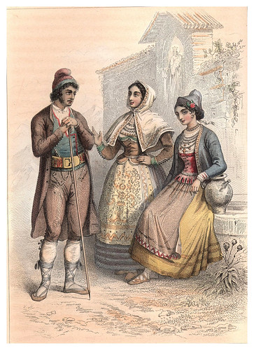 034-Vestimentas de Burgos-Salamanca-Santander-Voyage pittoresque en Espagne et en Portugal 1852- Emile Bégin