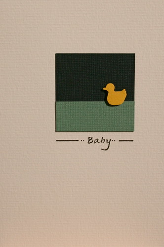 clean and simple baby card