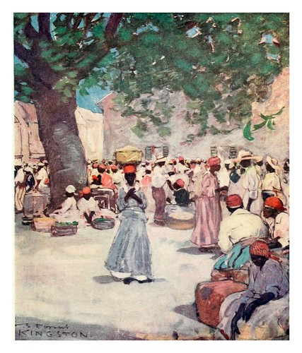 004-El mercado del tabaco en Kingston Jamaica-The West Indies 1905- Ilustrations Archibald Stevenson Forrest