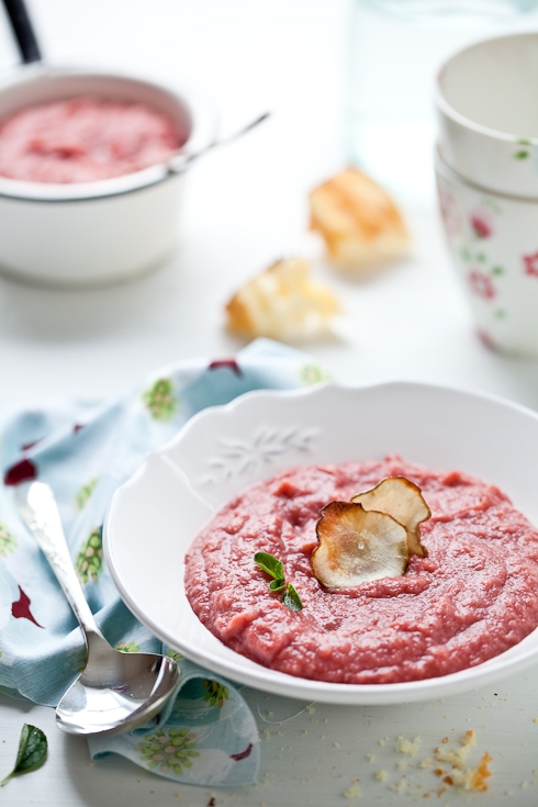 Roasted Root Vegetable "Pink" Soup