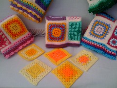 BrendaS2 Thank you so much! Look at these bright wacky Squares Ladies! Come from the South of England. Put your sunglasses on! The Squares on the Blankets are some othes of Brenda's!