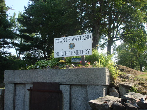 North Cemetery Sign by midgefrazel
