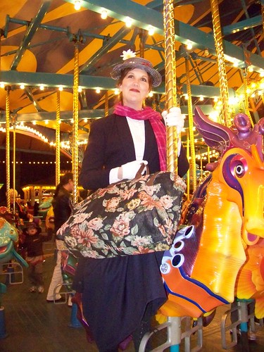 Mary Poppins on the carousel