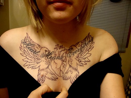 chest piece not complete yet obviously gotta highlight the words with 