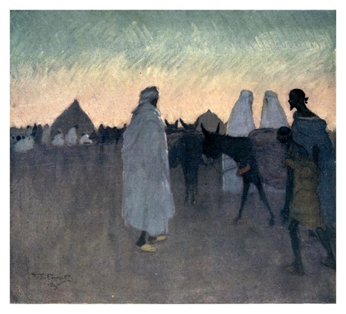 010-Amanecer en la llanura marroqui-Morocco 1904- Ilustraciones de A.S. Forrest