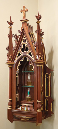Saint Dominic Roman Catholic Church, in Breese, Illinois, USA - Holy oils ambry