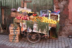 Fruits vendors around the city of Marrakech