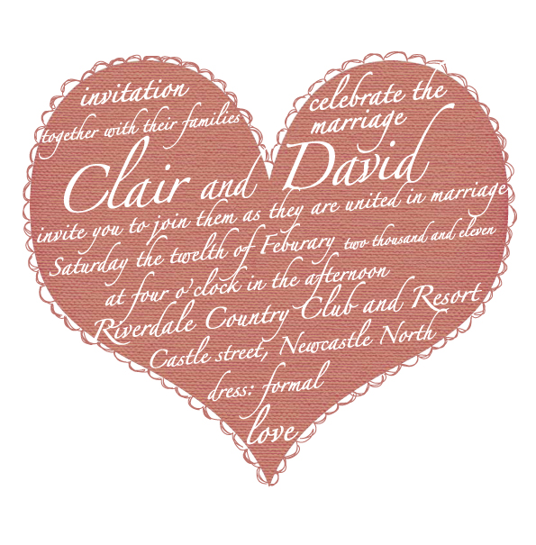 etsy store this beautiful heart and script design wedding invitation