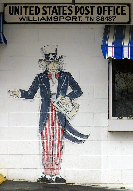 Williamsport, TN Post Office Artwork 2: Uncle Sam