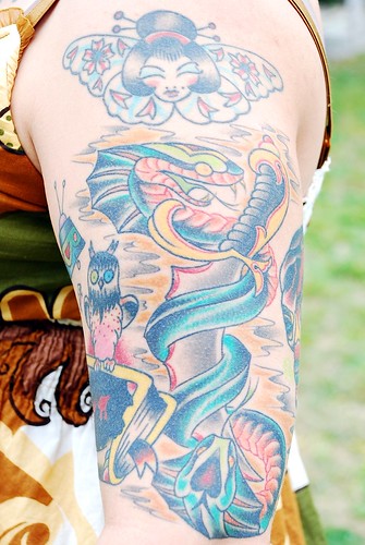 Fantasy Dragon Tattoos on Women Arm