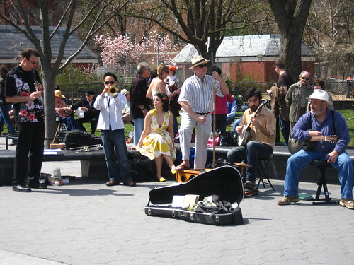 Street Buskers at Washington Square Park