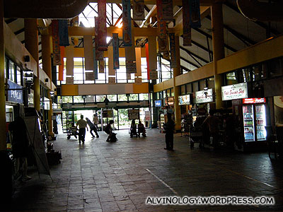 Shopping area at the ferry terminal