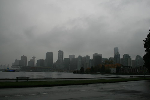 Vancouver From Stanley Park, In The Rain