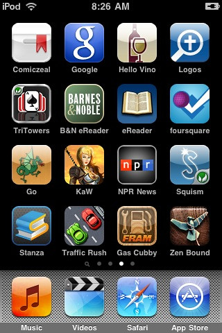 ipod touch sleep button. and iPod Touch Screenshots