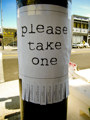 Please Take One