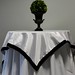 Bengaline Topper white black tablecloth