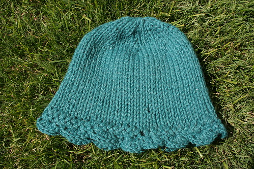 knitting/crocheted bell cap for Tiff