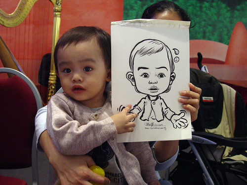 Caricature live sketching for Marina Square X'mas Tenants Gathering 2009 - 8