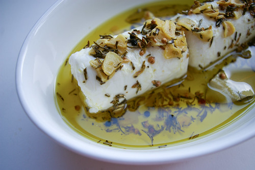 Goat Cheese in Herbed Olive Oil